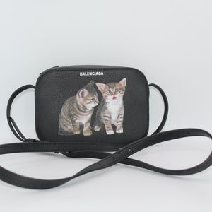 Balenciaga Cats Camera bag XS Black